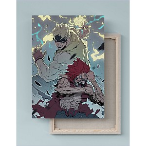 Quadro Decorativo Canvas Boku No Hero Kirishima e Fat Gum 01